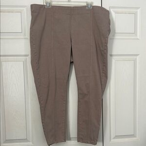 Lauren Ralph Lauren Size 20W Khaki Legging Pants Pull On Stretch Equestrian